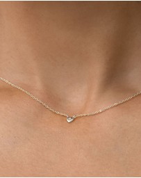 SAINT VALENTINE - Mini Heart Necklace - Silver