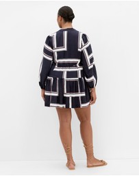 City Chic - Laurie Print Mini Dress