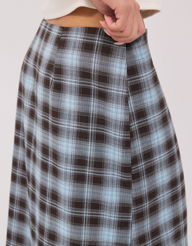 Calli - Lucy Check Asym Midi Skirt