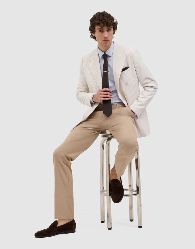 Politix - Zander Pinstripe Double Breasted Blazer
