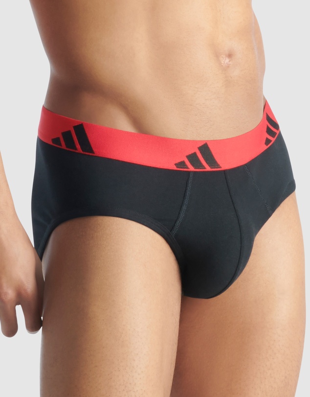 adidas Sportswear - 3 Pack Active Flex Cotton Brief Underwear