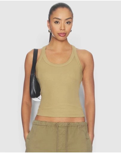 rag & bone - The Essential Rib Wide String Tank Top