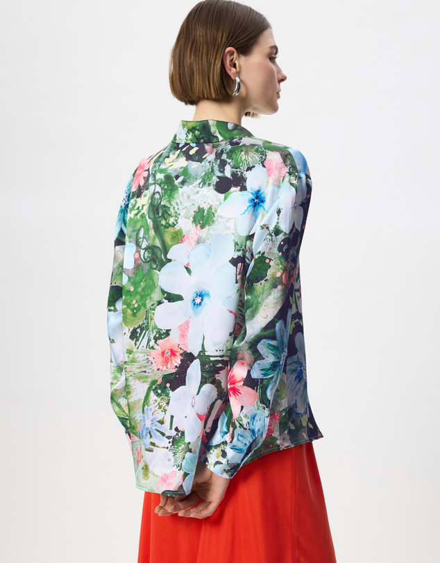 The Social Outfit - Silk Long Sleeve Shirt - Pardis