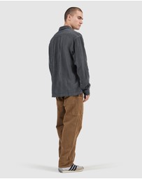 Rolla's - Heavy Weave Long Sleeve - Washed Black