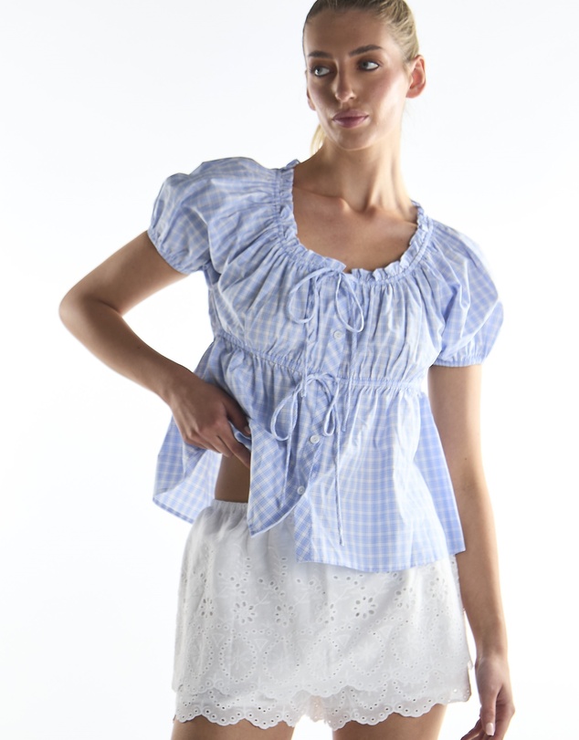 Glamorous - Embroidery Frill Mini Skirt