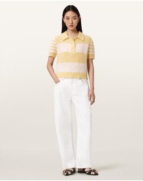 AllSaints - Clem Mohair-Merino Blend Polo Tee