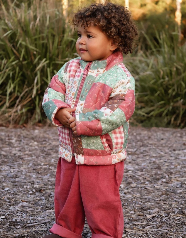 Purebaby - Reversible Quilted Jacket -Kids-Babies