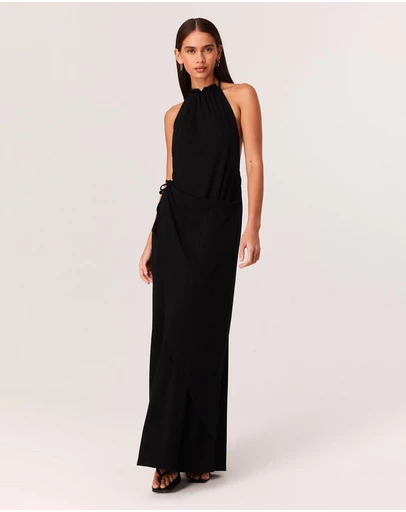 SNDYS - Polly Halter Neck Maxi Dress