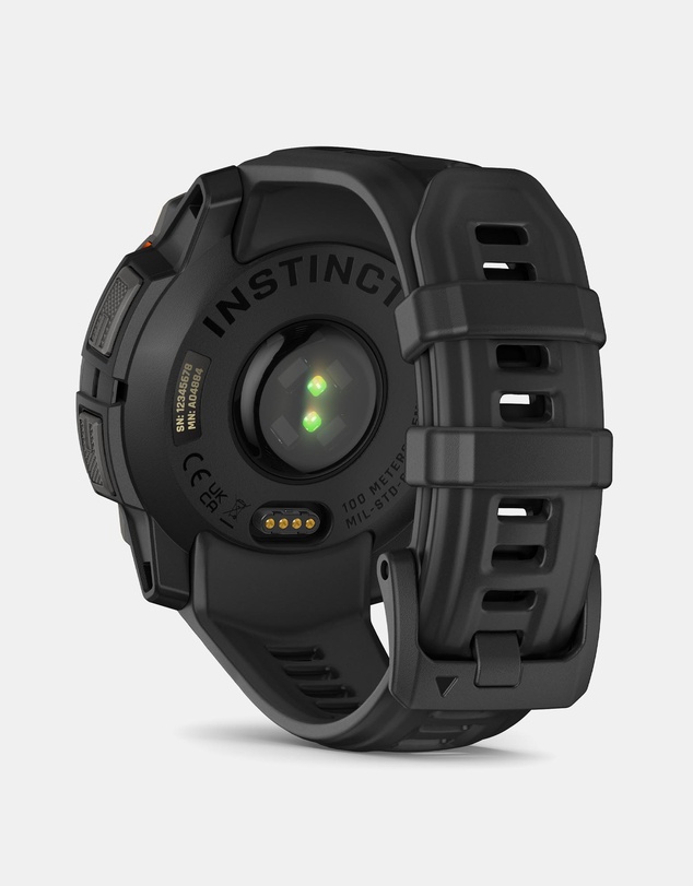 Garmin - Instinct 3 45mm Solar Black Bezel with Black Band