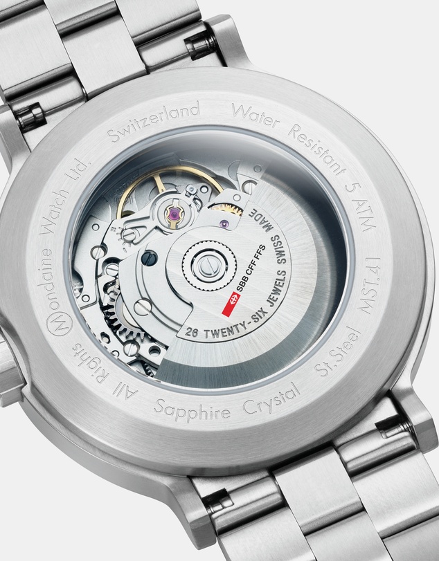 Mondaine - Mondaine Official Swiss Railways Stainless Steel 41mm Original Automatic Watch
