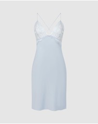 Hunkemoller - Satin Lace Miri Slip Dress