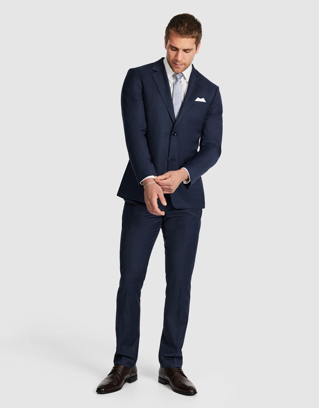 Tarocash - Ty Slim Check Wool Suit Jkt