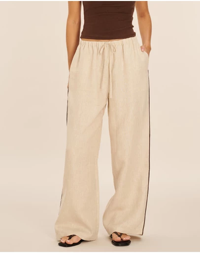 AERE - Cleo Linen Relaxed Pants
