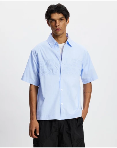 Boiler Room - Applique Poplin SS Shirt