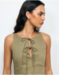 AERE - Arden Tie Front Top