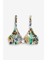 NEXT - Myleene Klass Green Snake Print Non-Padded Underwired Bikini Top