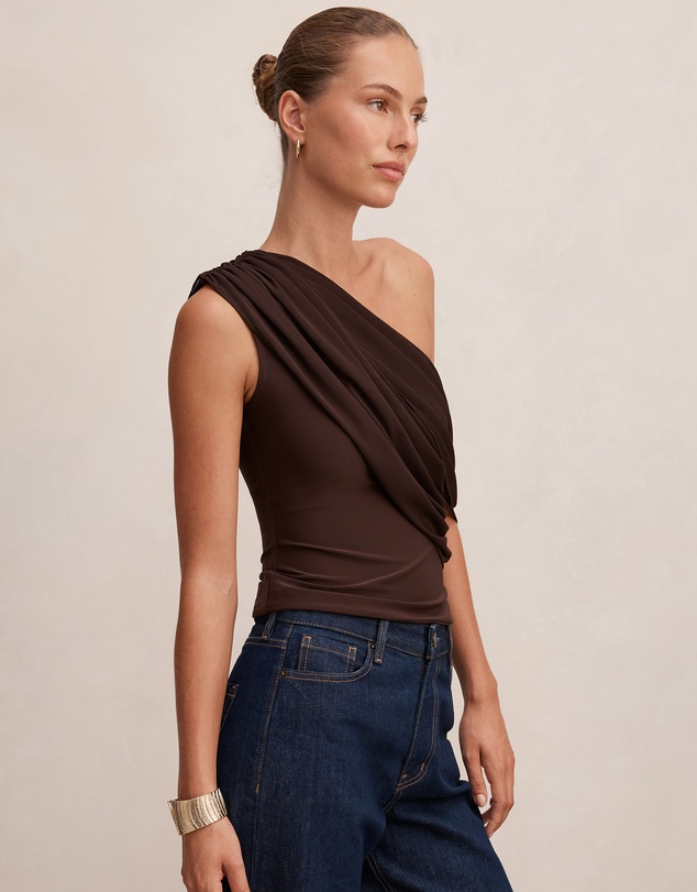 Forever New - Lucille One Shoulder Draped Top
