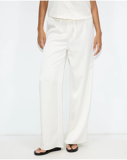 Dazie - Golden Hour Satin Drawstring Pants