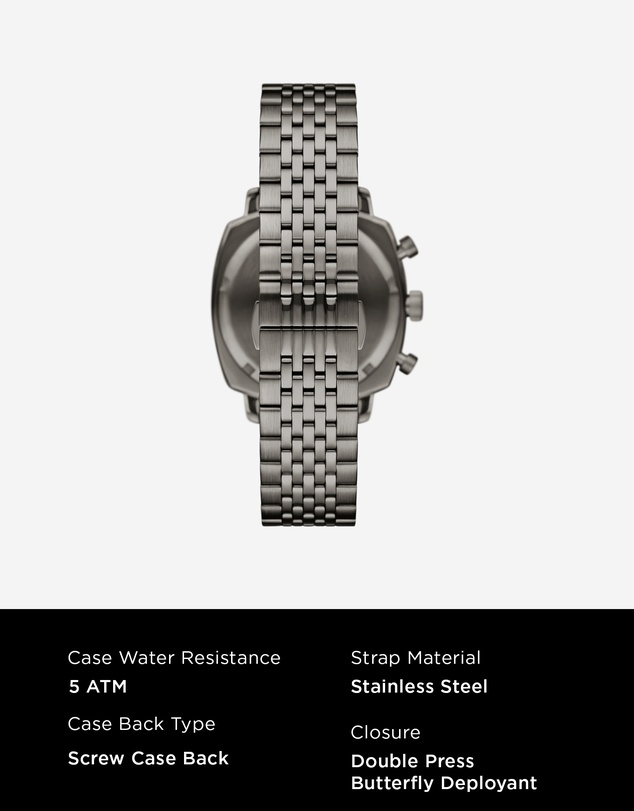 Emporio Armani - Gunmetal Chronograph Watch