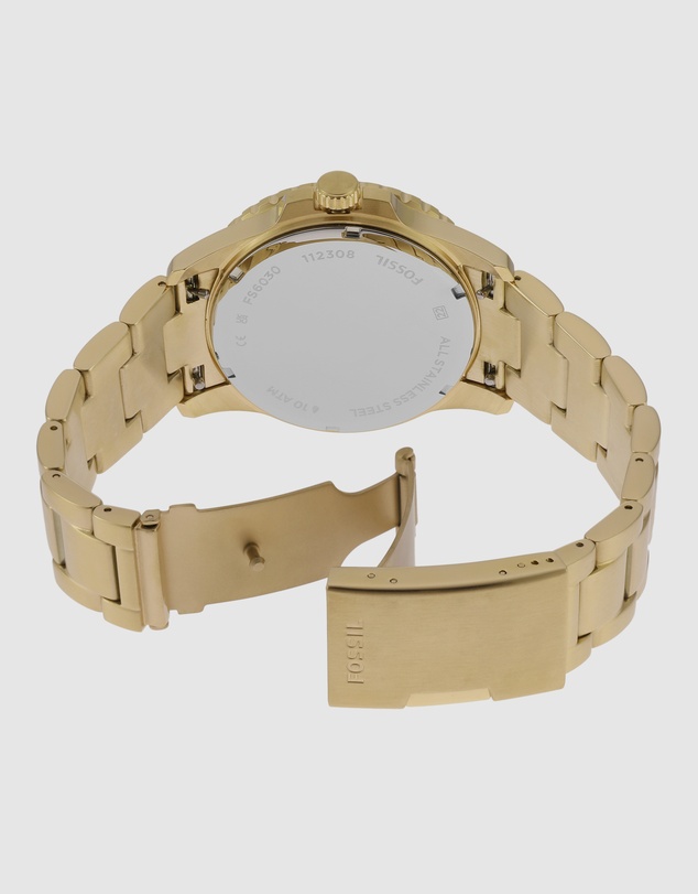 Fossil - Fossil Blue Dive Gold Tone Analogue Watch