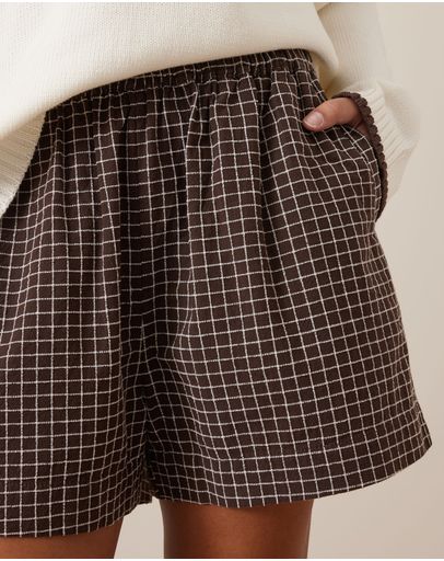 TEXTURED CHOCOLATE CHECK