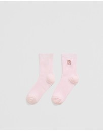 Country Road - Rib Quarter Crew Sock
