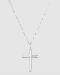 Kuzzoi - ICONIC EXCLUSIVE - Necklace Chain with Cross Pendant Massive in 925 Sterling Silver
