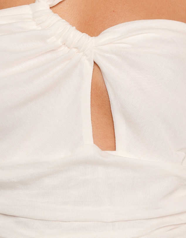 Petal & Pup - Vinny One Shoulder Maxi Dress - White