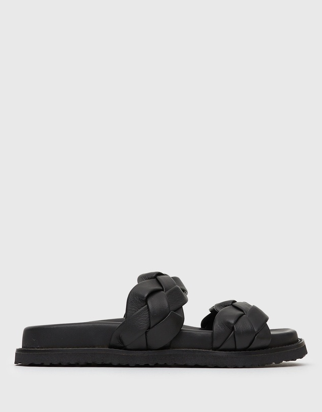 Betts - Havana Leather Braided Slides