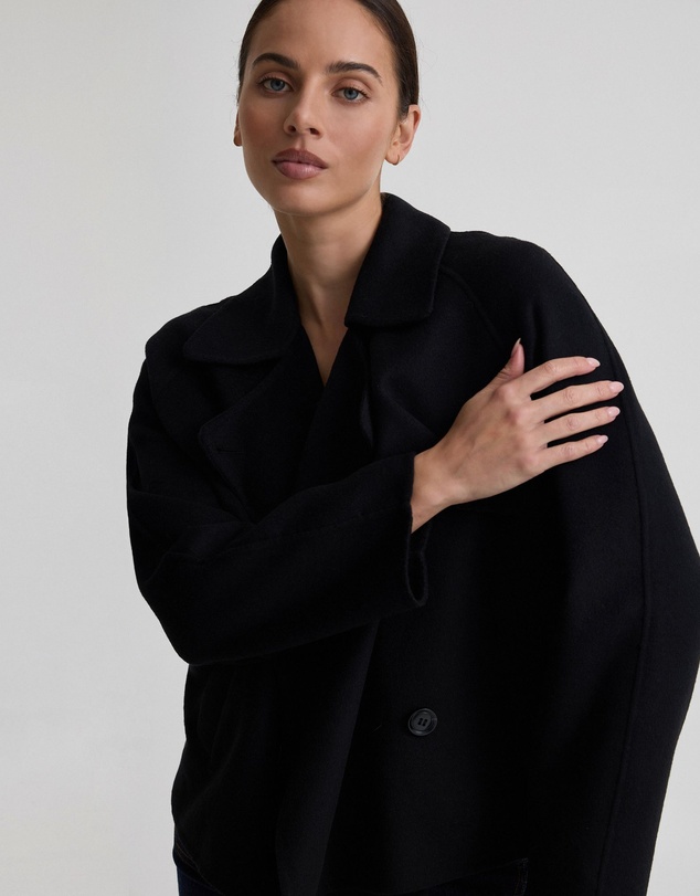 Oxford - Daisy Wool Crop Trench Jacket