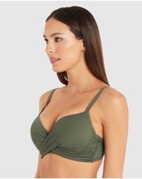 Sea Level Australia - Essentials Cross Front Moulded Cup Underwire Bra