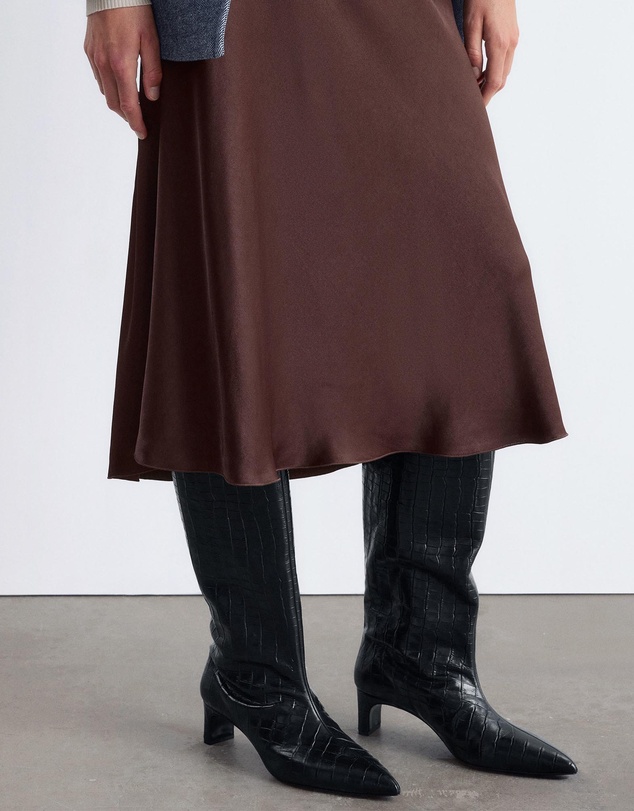 & Other Stories - Satin Midi Skirt