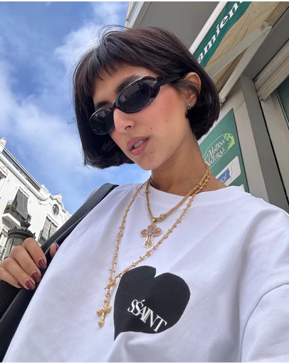 SSAINT - Heart Tee Black & White
