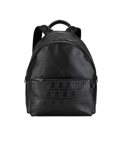 Pre-Loved by Azura Reborn - Pre-Loved Vitello Grace Zucca Embossed Leather Backpack