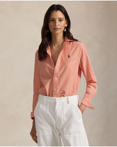 Polo Ralph Lauren - Classic Fit Striped Cotton-Linen Shirt