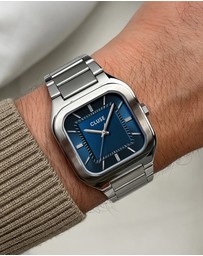 Cluse - Quadrus Steel, Blue, Silver Colour
