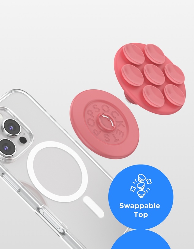 PopSockets - PopGrip SuckUp Suction MagSafe 3in1 Phone Grip Holder Stand