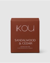 IKOU - Limited Edition Candle Large - Sandalwood & Cedar