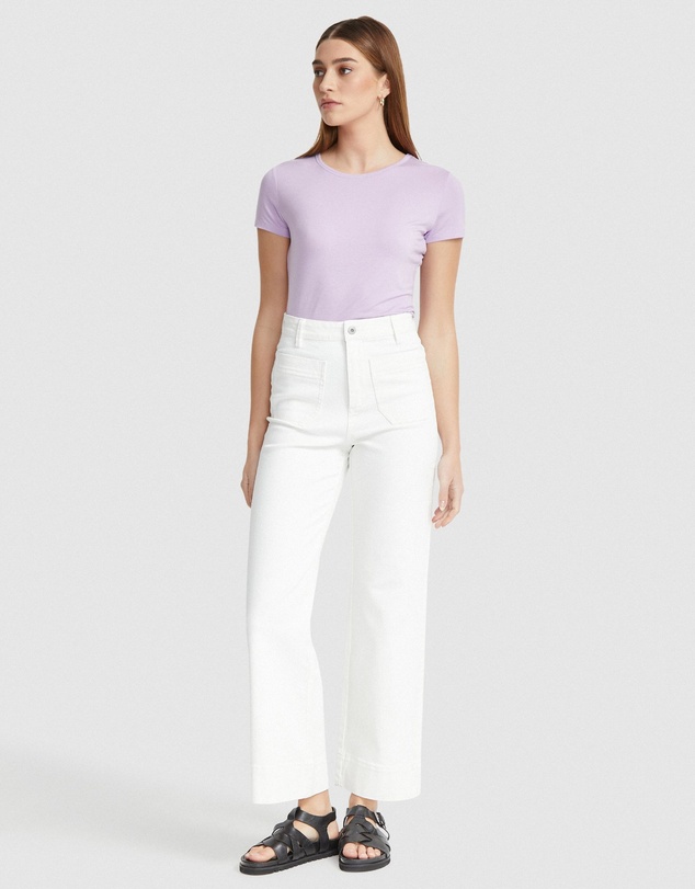 Oxford - Imogen Fine Knit Crew Neck T-Shirt