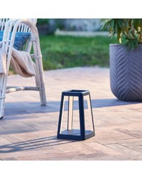 Lexon - Lexon Lantern Portable Lamp With Built-In Wireless Charger - Blue