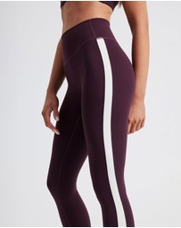 Upstate - Air Sculpt 7/8 Stripe Tight - Merlot