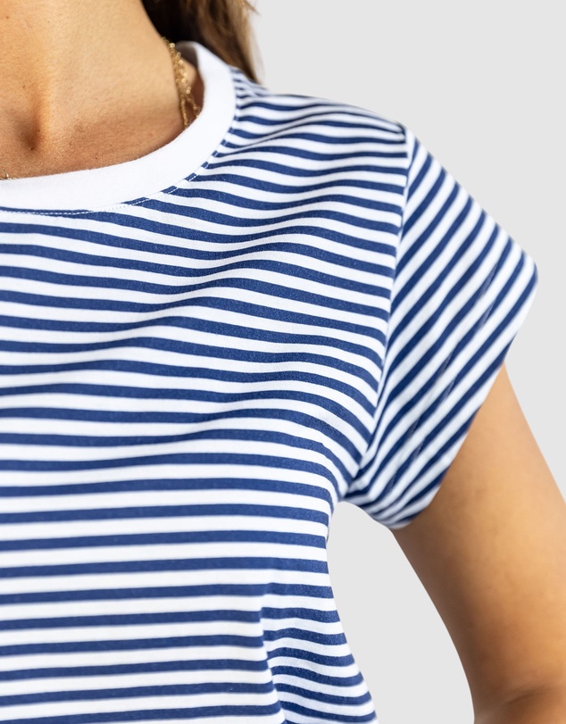 Sant And Abel - Women's Marina Jersey Knit Stripe Short Sleeve PJ Set