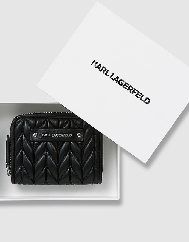 Karl Lagerfeld - K/Weave Small Zip Wallet