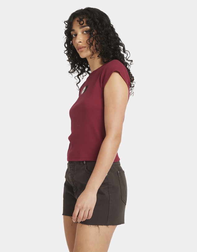 RVCA - Womens Ribbed Slim T-Shirt