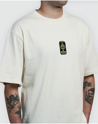 Hard Rated - Hard Rated Can Woven Tee Cream