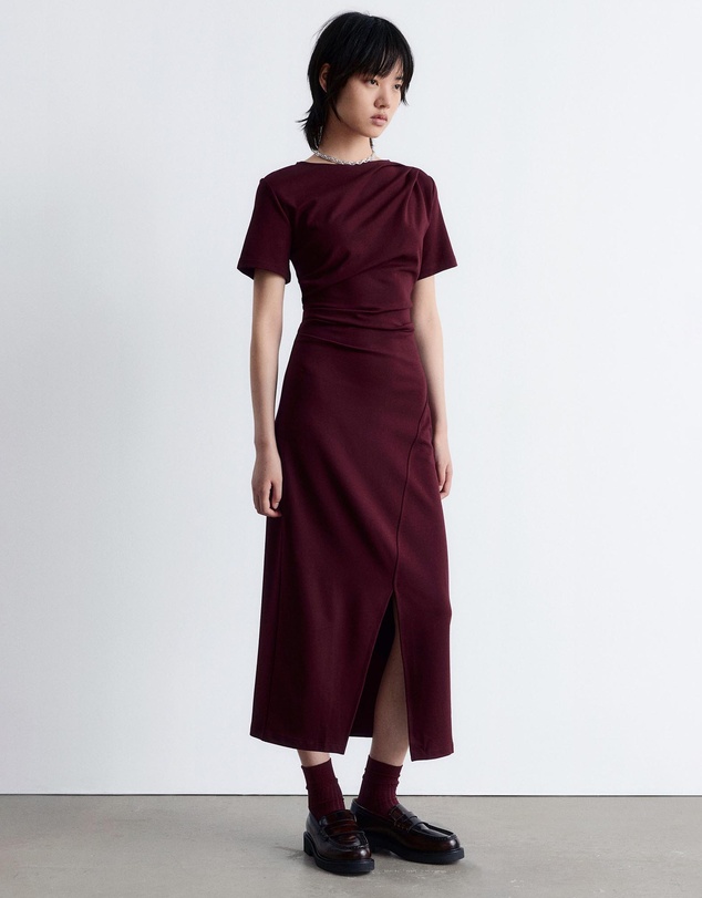 & Other Stories - Draped SS Midi Dress
