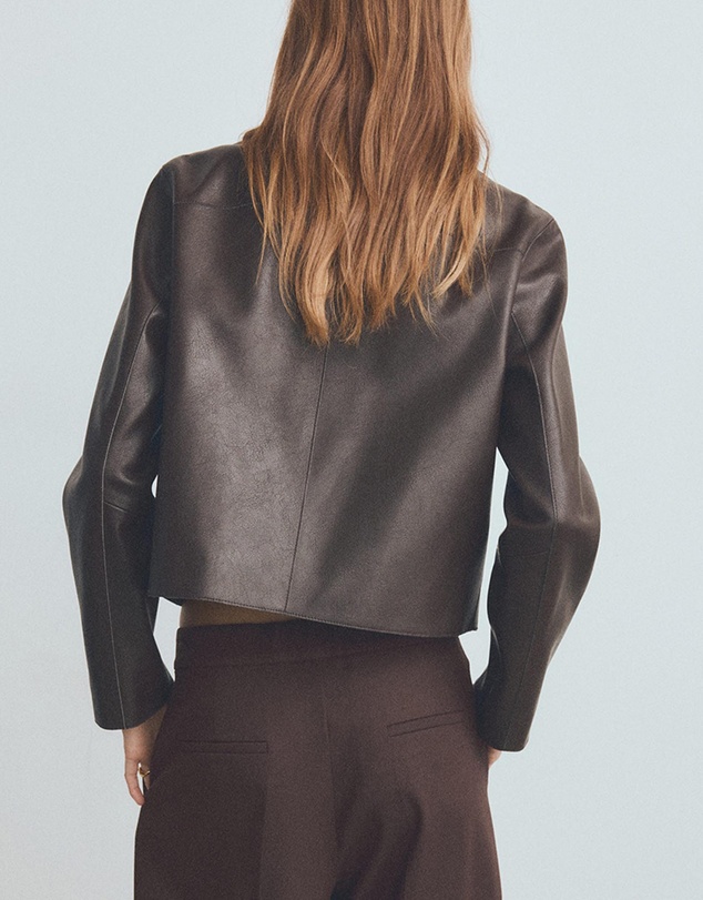 M.N.G - Faux-Leather Jacket With Pockets