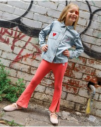 Rock Your Kid - Disco Flare Legging in Raspberry