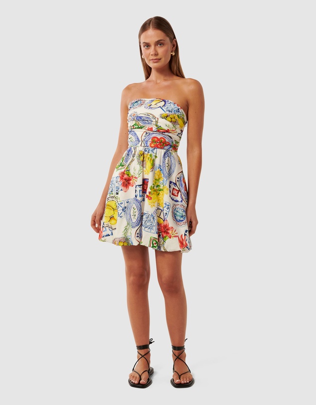 Forever New - Phoebe Strapless Bubble Hem Mini Dress
