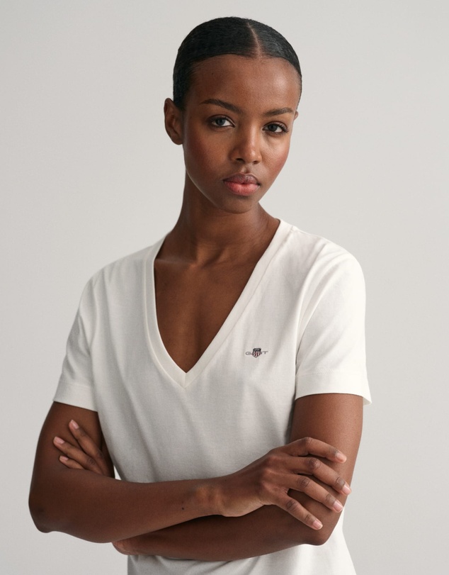 Gant - Shield V-Neck T-Shirt